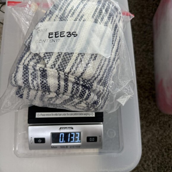 Sol Angeles Pants Womens Large Gray White Knit Drawstring Textured Jogger Stripe - Picture 7 of 7